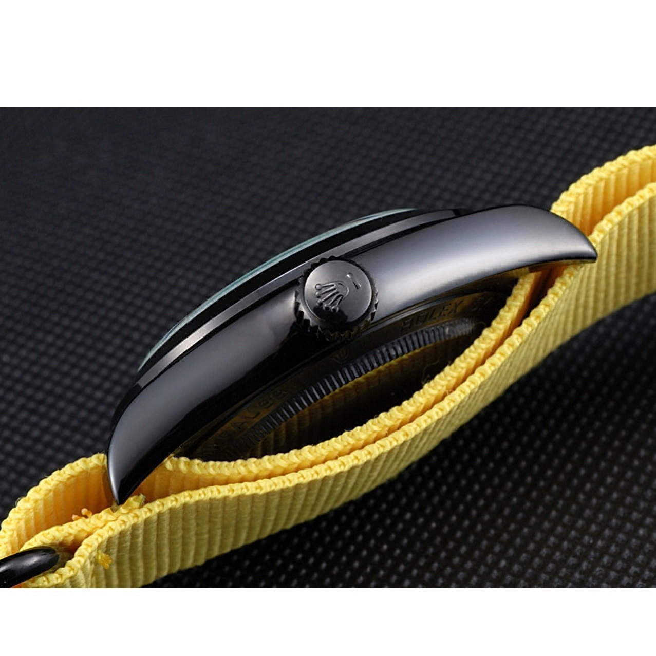 Best AAA Replica Sites Rolex Nylon Strap Yellow 621999 Milgauss Bamford 1027